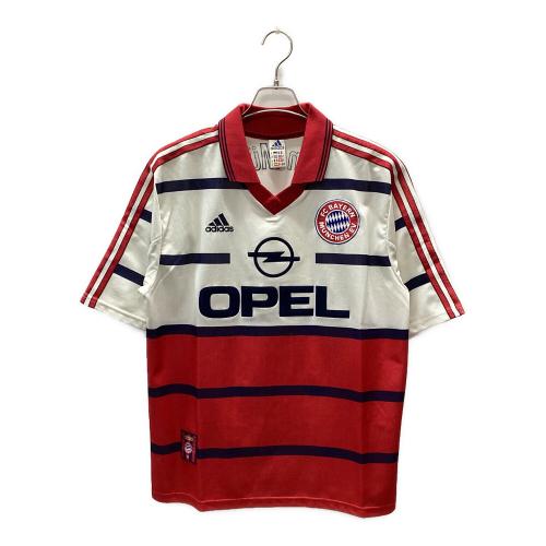 バイエルン・ミュンヘン サッカーユニフォーム 98-00 ビジターユニフォーム イングランド製 メンズ SIZE L レッドｘホワイト