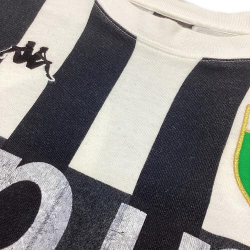 ユベントスFC (ユベントスエフシー) サッカーユニフォーム レトロシャツ kappa時代 約1990年前後 メンズ SIZE M ブラック×ホワイト