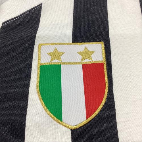 ユベントスFC (ユベントスエフシー) サッカーユニフォーム レトロシャツ kappa時代 約1990年前後 メンズ SIZE M ブラック×ホワイト