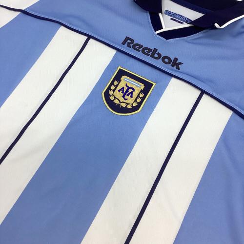 アルゼンチン代表 (アルゼンチンダイヒョウ) サッカーユニフォーム 2000年 ホーム Reebok製 アルゼンチン製 メンズ SIZE M スカイブルー