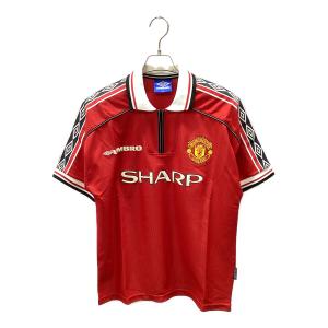 マンチェスターユナイテッド サッカーユニフォーム 98-00 ホーム メンズ SIZE M レッド