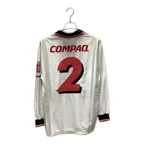 浦和レッズ (ウラワレッズ) サッカーユニフォーム 01-02 アウェイ  長袖 メンズ SIZE 3L ホワイト