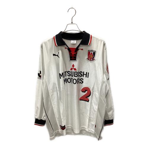 浦和レッズ (ウラワレッズ) サッカーユニフォーム 01-02 アウェイ  長袖 メンズ SIZE 3L ホワイト