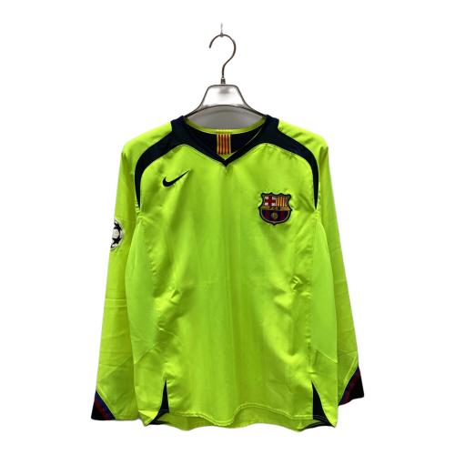 FCバルセロナ (エフシーバルセロナ) サッカーユニフォーム 05-06 アウェイ UCLパッチ付 メンズ SIZE M イエロー