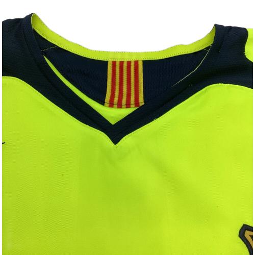 FCバルセロナ (エフシーバルセロナ) サッカーユニフォーム 05-06 アウェイ UCLパッチ付 メンズ SIZE M イエロー