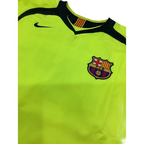 FCバルセロナ (エフシーバルセロナ) サッカーユニフォーム 05-06 アウェイ UCLパッチ付 メンズ SIZE M イエロー