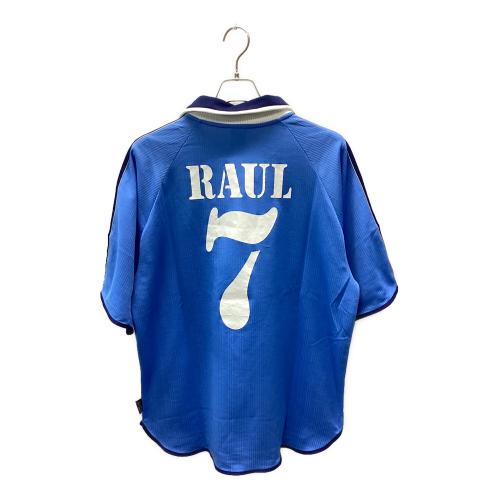 レアル・マドリード サッカーユニフォーム 00-01 ３rd メンズ SIZE 4L スカイブルー