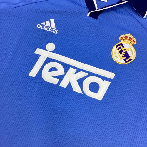 レアル・マドリード サッカーユニフォーム 00-01 ３rd メンズ SIZE 4L スカイブルー
