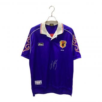 日本代表 (ニホンダイヒョウ) サッカーユニフォーム 98/99 炎 レプリカ ユニフォーム ホーム ※コレクションアイテム メンズ O ブルー