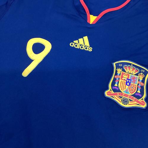 スペイン代表 (スペインダイヒョウ) サッカーユニフォーム P47896 2010アウェイ SIZE L ネイビー