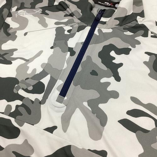 RLX RALPH LAUREN (アールエルエックスラルフローレン) アウター ゴルフウェア(トップス) メンズ SIZE S ホワイトxグレー