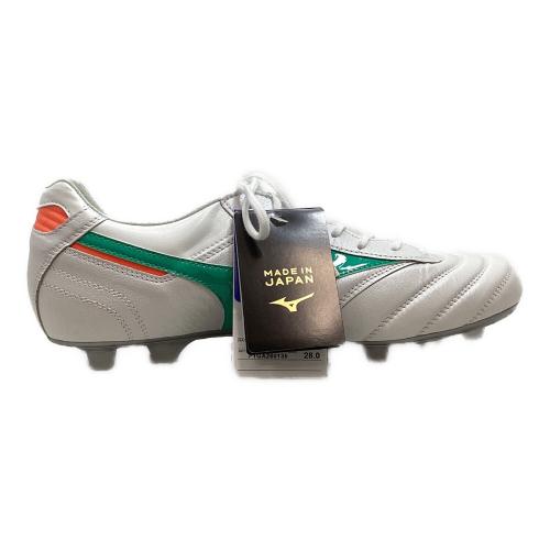 MIZUNO (ミズノ) サッカースパイク P1GA260135 箱・ケース付 モレリアII JAPAN メンズ SIZE 28cm ホワイト