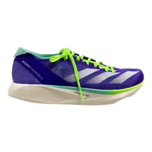 adidas (アディダス) ランニングシューズ ID3628 ADIZERO TAKUMI SEN 10 レディース SIZE 23.5cm ブルー×イエロー