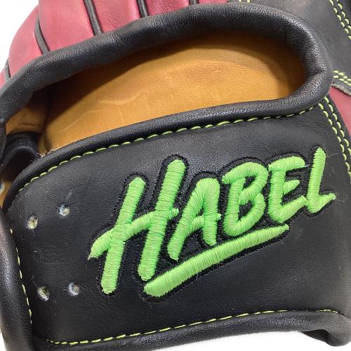 HABEL グローブ 軟式・硬式兼用 レッド×ブラック