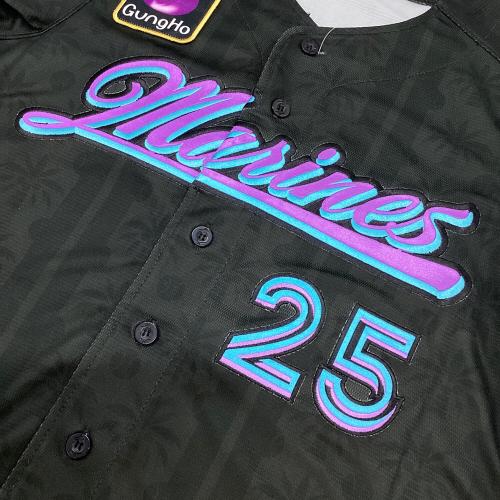 千葉ロッテマリーンズ (チバロッテマリーンズ) ブラックサマー2025 応援グッズ SIZE S ブラック