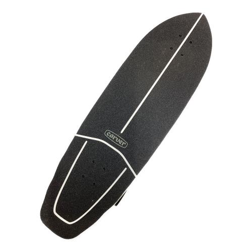 CARVER (カーバー) BLACK TIP スケートボード 32.5インチ 社外品ケース付 ホワイトｘブラック