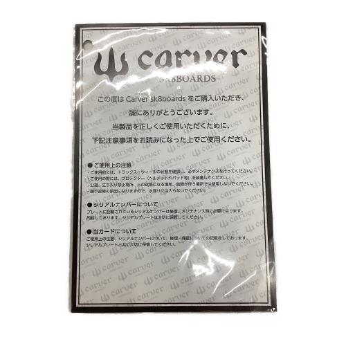 CARVER (カーバー) TAYLOR KNOX スケートボード ※シリアルナンバー証明書付 ブラック