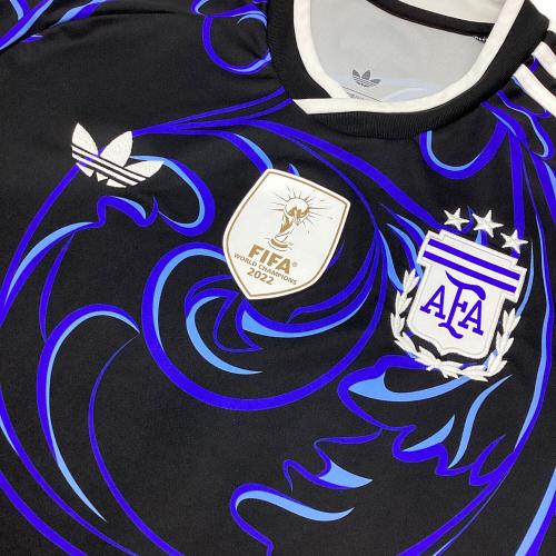 アルゼンチン代表 (アルゼンチンダイヒョウ) サッカーユニフォーム JM8395 2026ワールドカップ2nd ユニフォーム メンズ SIZE 2XL ブルー×ネイビー
