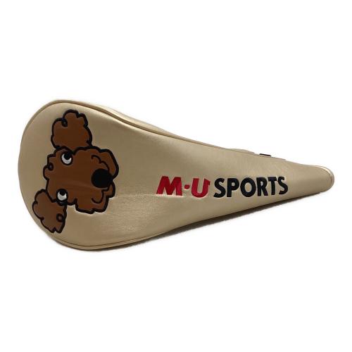 M U SPORTS (エムユースポーツ) ヘッドカバー ドライバー・フェアウェイ・ユーティリティー・パター ベージュ 4点セット