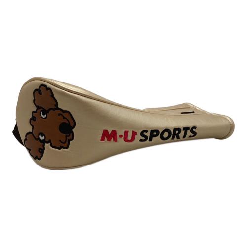 M U SPORTS (エムユースポーツ) ヘッドカバー ドライバー・フェアウェイ・ユーティリティー・パター ベージュ 4点セット