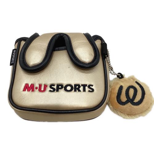 M U SPORTS (エムユースポーツ) ヘッドカバー ドライバー・フェアウェイ・ユーティリティー・パター ベージュ 4点セット