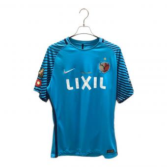 鹿島アントラーズ (カシマアントラーズ) サッカーユニフォーム 839066 2018GK ACLパッチ付 半袖 メンズ SIZE 2XL ブルー