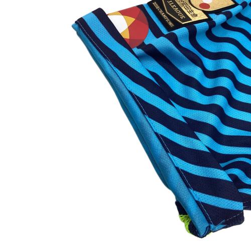 鹿島アントラーズ (カシマアントラーズ) サッカーユニフォーム 839066 2018GK ACLパッチ付 半袖 メンズ SIZE 2XL ブルー