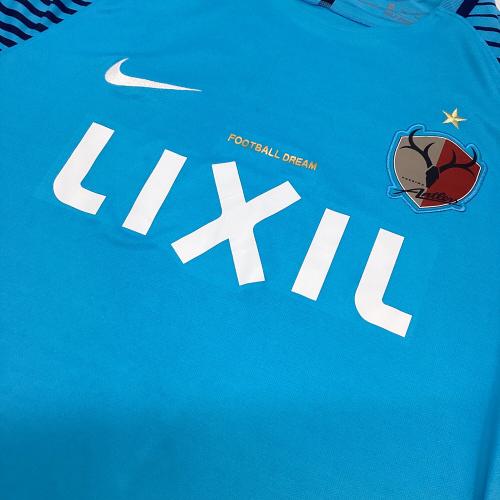 鹿島アントラーズ (カシマアントラーズ) サッカーユニフォーム 839066 2018GK ACLパッチ付 半袖 メンズ SIZE 2XL ブルー