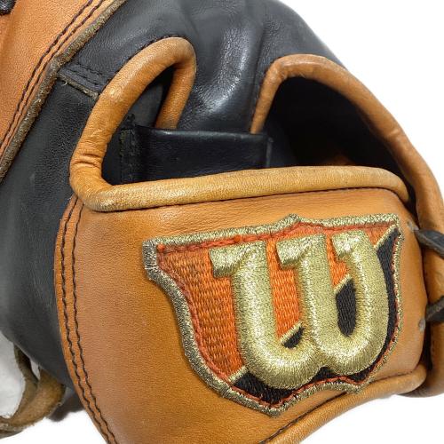 Wilson (ウィルソン) Wilson Staff 軟式グローブ RG39 21E刻印有 ケース・元箱付 @ ブラック×オレンジ