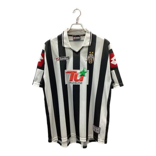 ユベントス LOTTO サッカーユニフォーム メンズ SIZE XL ホワイト×ブラック