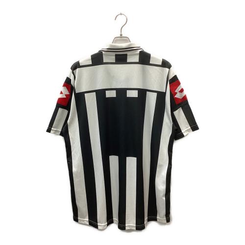 ユベントス LOTTO サッカーユニフォーム メンズ SIZE XL ホワイト×ブラック