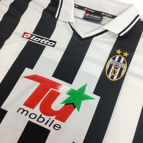 ユベントス LOTTO サッカーユニフォーム メンズ SIZE XL ホワイト×ブラック