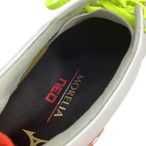 MIZUNO サッカースパイク P1GA268054 モレリアネオV JAPAN 2026年秋冬限定カラー メンズ SIZE 26cm スーパーホワイトパール×イエロー×オレンジ P1GA268054