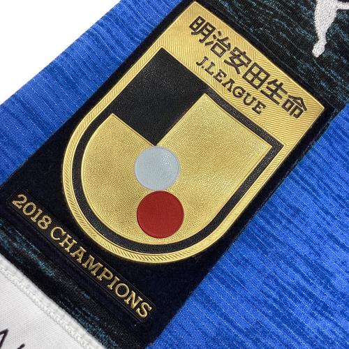 川崎フロンターレ (カワサキフロンターレ) サッカーユニフォーム 2019ホーム 2018優勝記念パッチ付 メンズ SIZE S スカイブルー