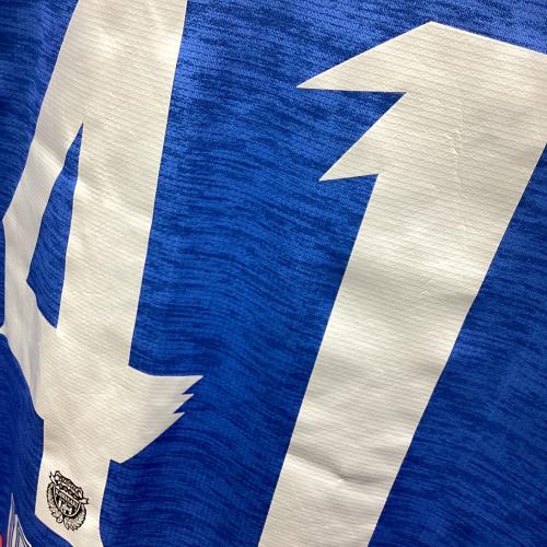 川崎フロンターレ (カワサキフロンターレ) サッカーユニフォーム 2019ホーム 2018優勝記念パッチ付 メンズ SIZE S スカイブルー
