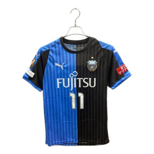 川崎フロンターレ (カワサキフロンターレ) サッカーユニフォーム 2018ホーム 2017優勝記念パッチ付 メンズ SIZE S スカイブルー