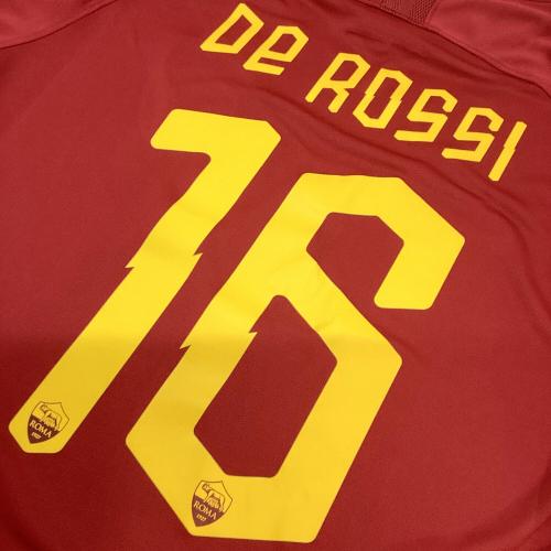 ASローマ (アッソチアツィオーネ・スポルティーバ・ローマ) サッカーユニフォーム AJ5559 ラストマッチ仕様 メンズ SIZE M レッド