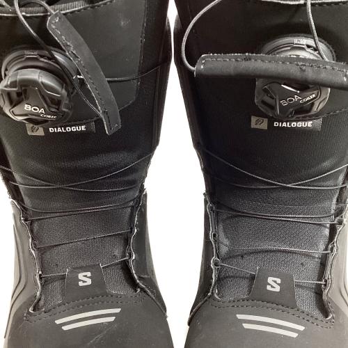 SALOMON (サロモン) ダイアログ デュアルボア ワイド スノーボードブーツ 23/24モデル メンズ SIZE 25.5cm ブラック