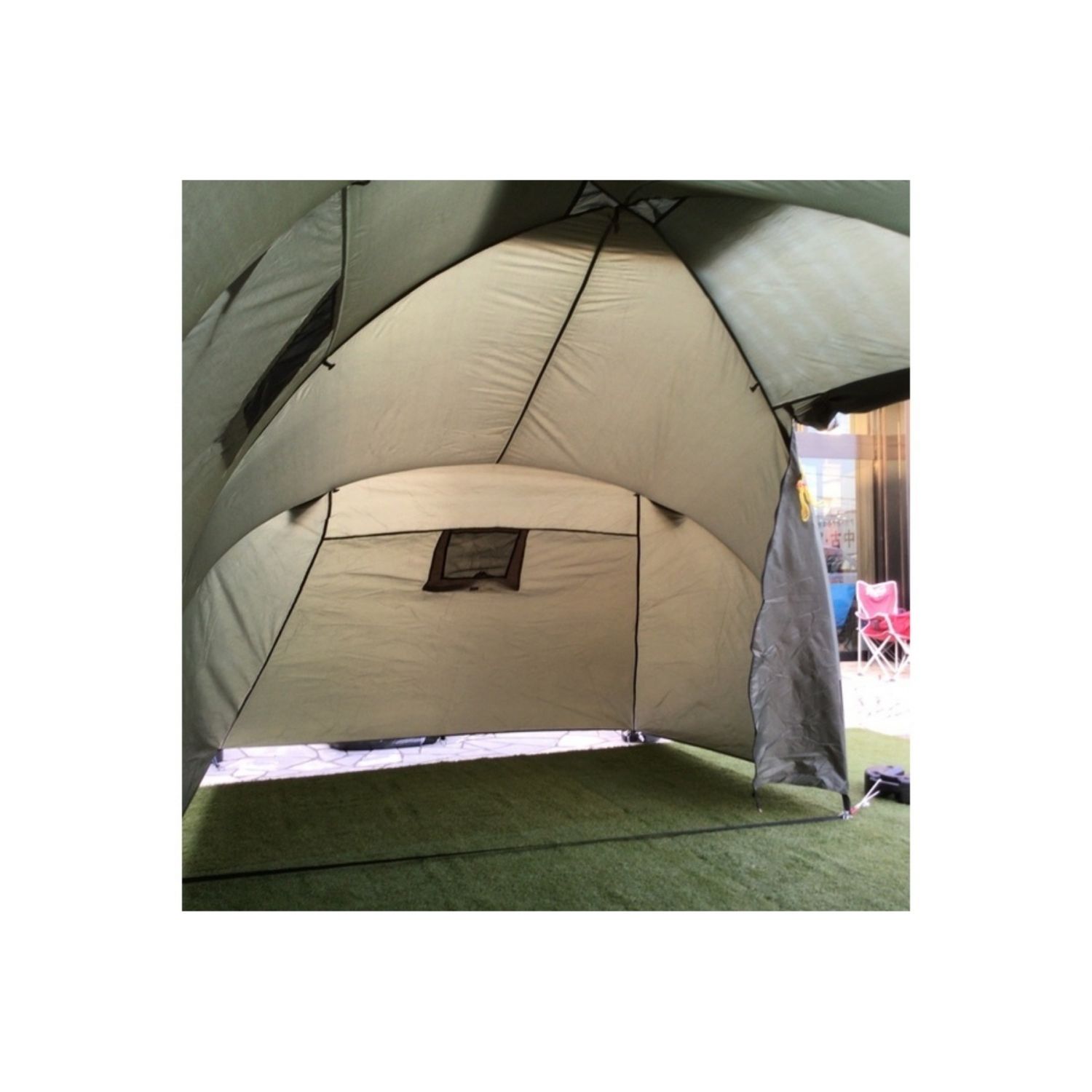 MIL-TEC (ミルテック) ツールームテント 3人用インナーテント×2付 ポール非純正 ※設営方法要確認 6人用テント  約560×220×160cm 3～4人用｜トレファクONLINE