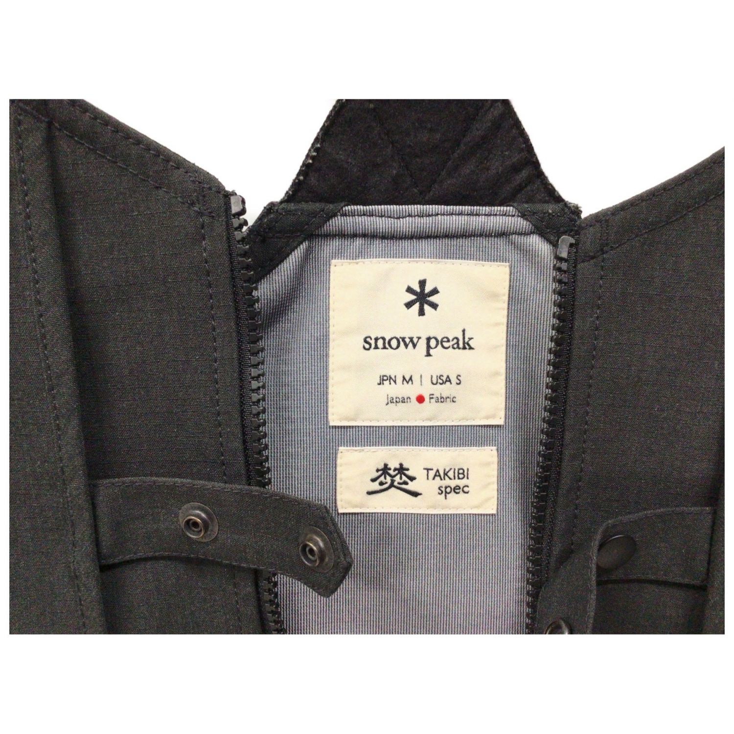 snowepak (スノーピーク) ベスト メンズ SIZE M ブラック JK-19AU108