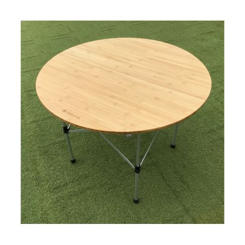 アウトドア テーブル/チェア スノーピーク ロー&ハイテーブル ラウンド、竹 安心価格 www.m 