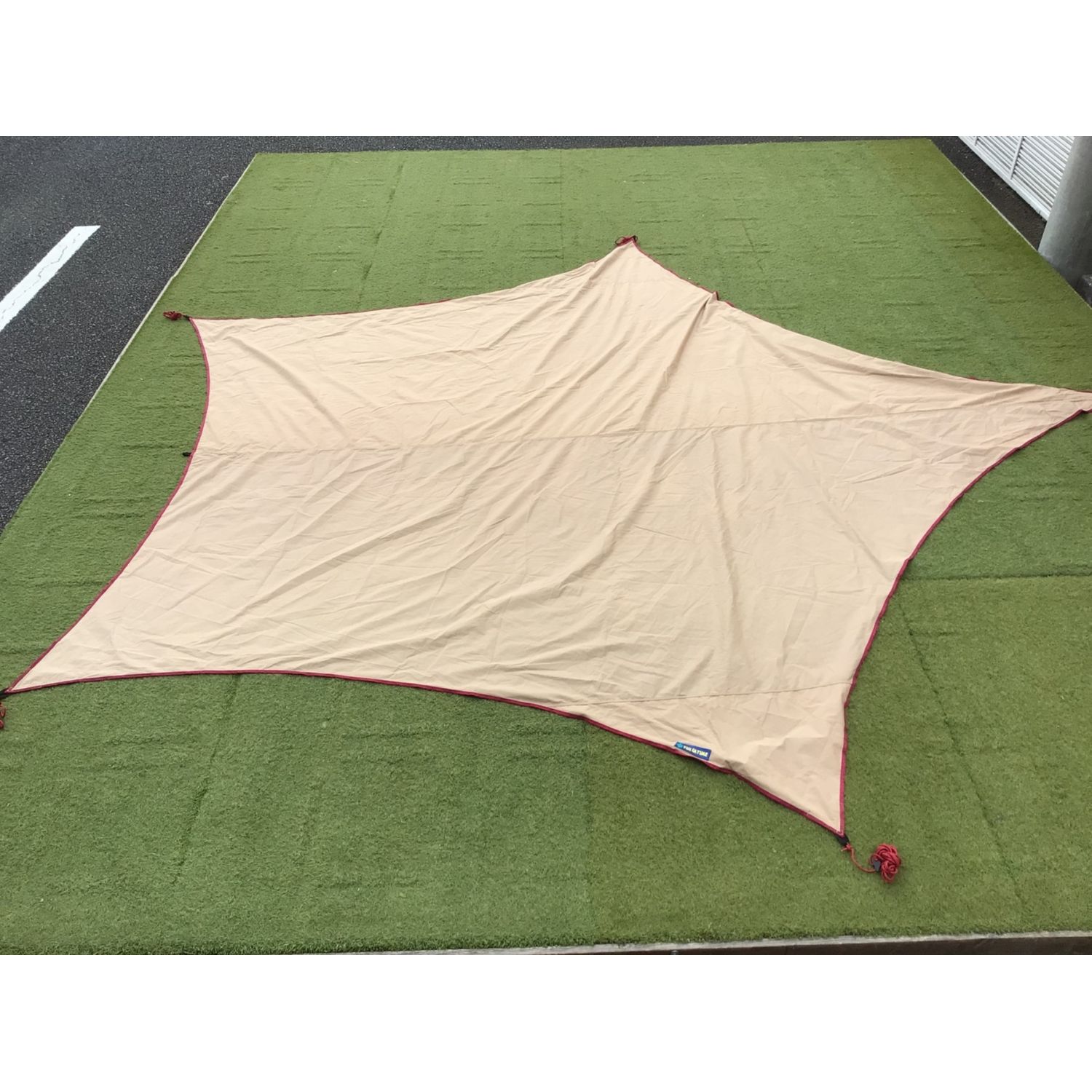 tentmark DESIGNS (テンマクデザイン) ウィングタープ MF-TC15 ムササビウイング13ft.TC “焚き火”version  390×380/240(幅)cm 2～3人用｜トレファクONLINE