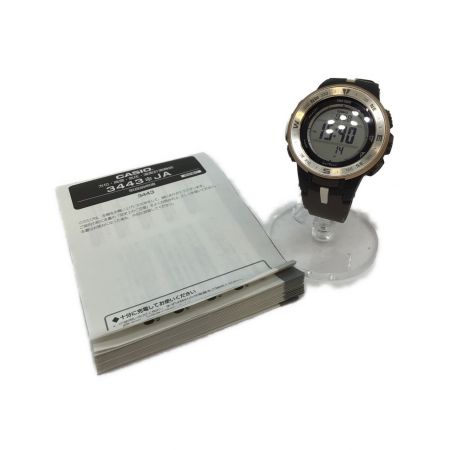 CASIO (カシオ) 腕時計 日本自然保護協会コラボモデル PRO TREK PRG-330GE ソーラー充電 動作確認済み ラバー 202AD18H