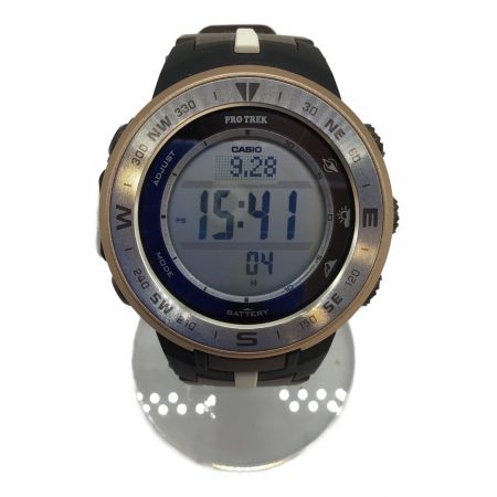 CASIO (カシオ) 腕時計 日本自然保護協会コラボモデル PRO TREK PRG-330GE ソーラー充電 動作確認済み ラバー 202AD18H