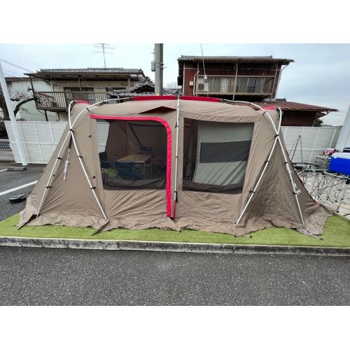 Snow peak (スノーピーク) ツールームテント 【別売シールドルーフ付】 2015年製 TP-671 ランドロック 約625×405×205cm 5～6人用