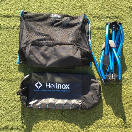 Helinox (ヘリノックス) アウトドアチェア ブラック×ブルー プライアチェア