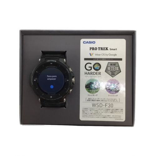 CASIO (カシオ) スマートウォッチ PRO TREK Smart WSD-F30-BK USB充電