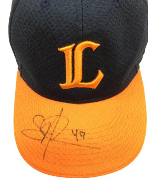 埼玉西武ライオンズ オレンジリボン運動限定キャップ プロモデル　SIZE Free サイン入り(証明無)