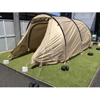 DOD (ディーオーディー) ツールームテント 別売カマボコシールドS・カマボコテント3S用マットシートセット・カマザシキS付 T3-688-TN カマボコテント3S 250×500×185cm 2～3人用