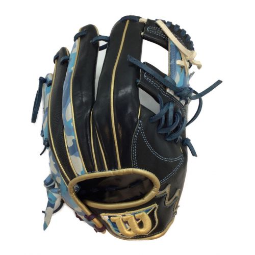 Wilson (ウィルソン) 内野用軟式グローブ ワナビーヒーロー RHC5WH ブラック×カモフラ